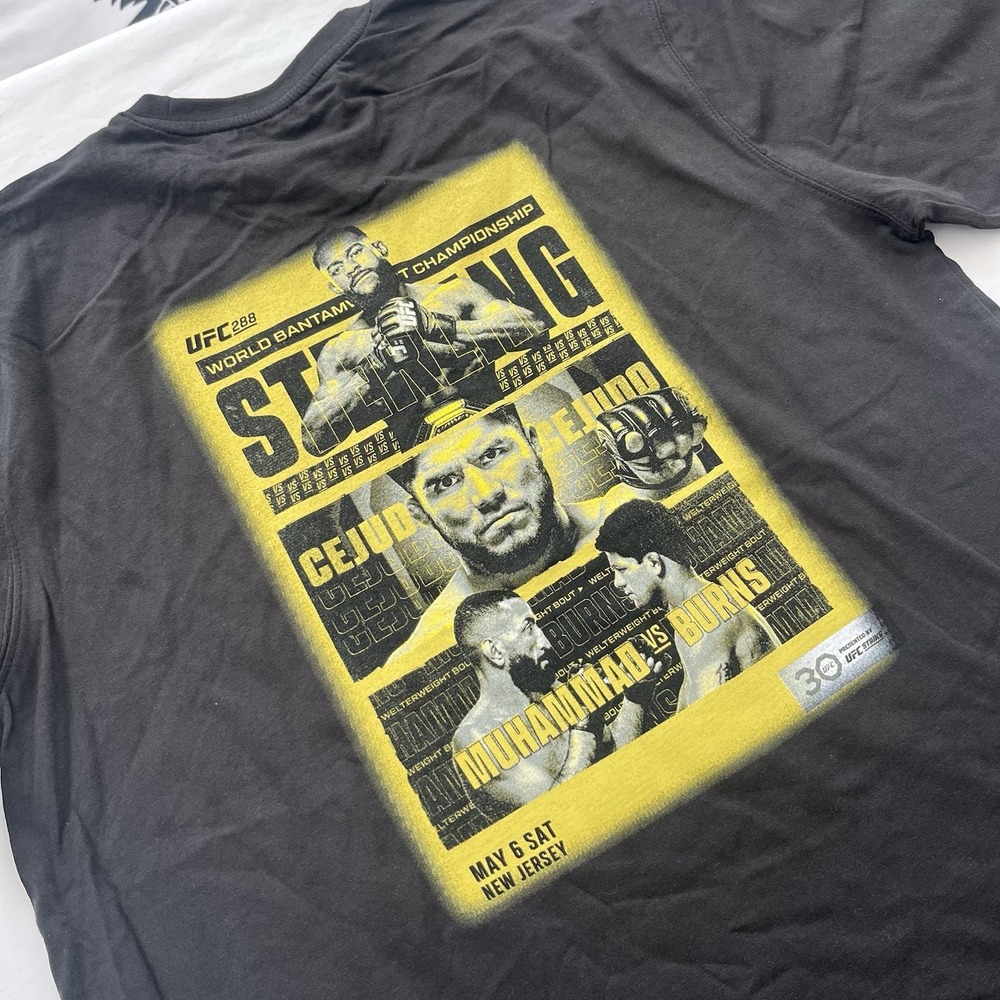 New UFC 288 T Shirt Black Cejudo Vs Steeling Muhammad Vs Burns  Promo Size 2XL